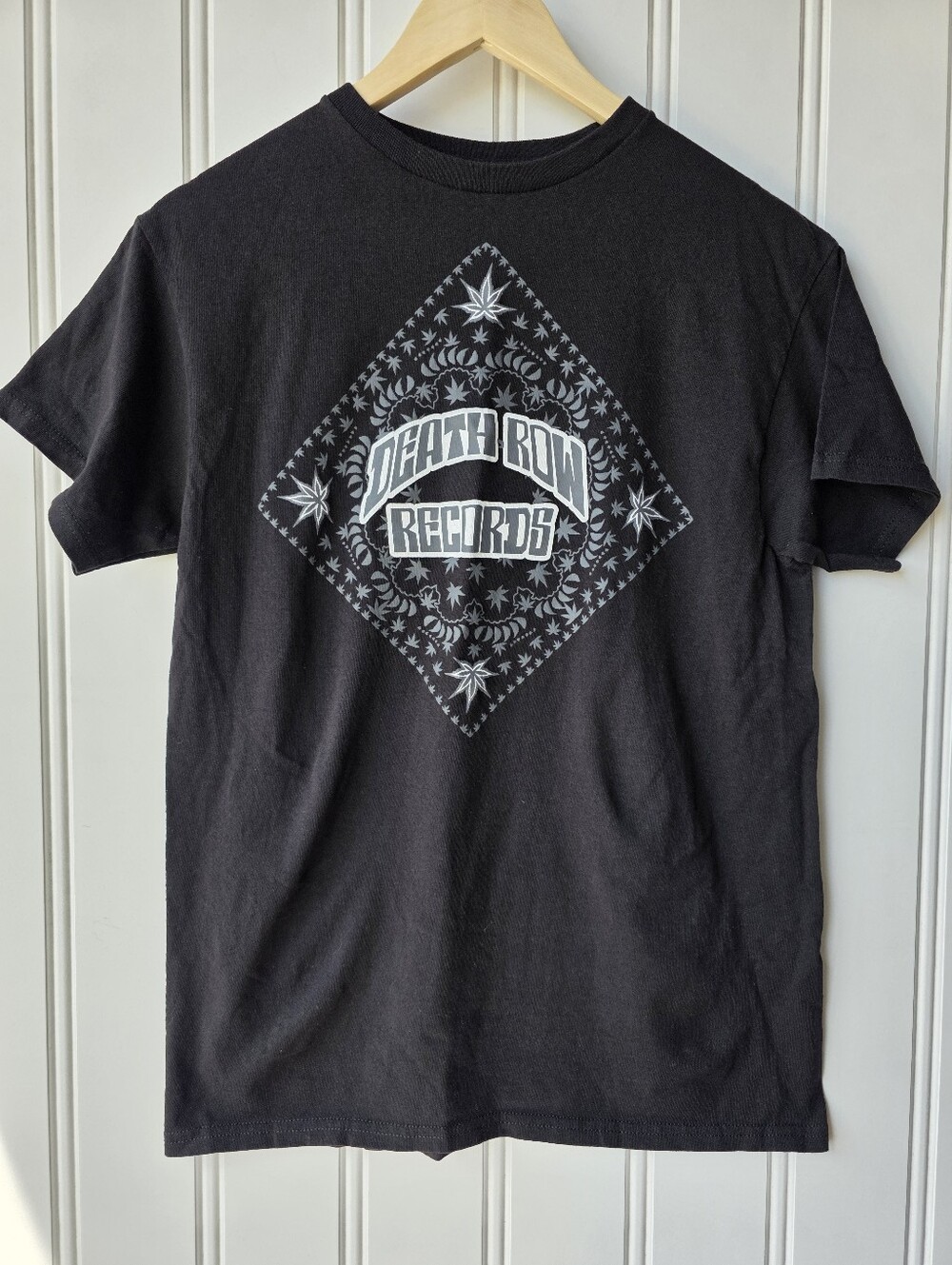 Death Row Records Black Graphic Short Sleeve T Shirt Mens Medium